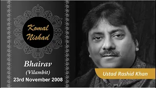 Raag Bhairav | Ustad Rashid Khan | Hindustani Classical Vocal | Komal Nishad Baroda | Part 1/5