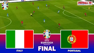 ITALY vs PORTUGAL | UEFA EURO 2024 FINAL | Full Match & All Goals | eFootball PES Gameplay PC