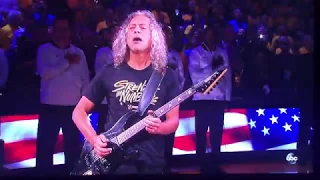 Metallica Rocks the National Anthem Before Game 3 NBA Playoffs