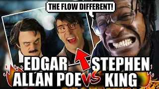 Stephen King vs Edgar Allan Poe. Epic Rap Battles of History. (REACTION!)