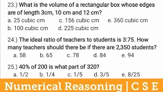 Civil Service Exam NUMERCAIL REASONING | lumabas dati