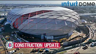 LA Clippers $2 Billion Intuit Dome Construction Update Inglewood 1.30.24