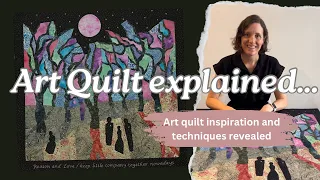 Discussing design idea for themed art quilt competition | quilting techniques for art quilts