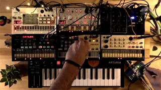 Korg Volca Mix/FM/Drum/Sample - Techno/Deep House jam