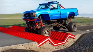 Cars vs  Ditch Trap x Giant Pit Bulge x Demolition Speed Bump 🔥 BeamNG Drive