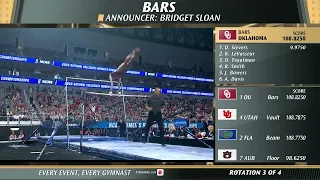 Katherine LeVasseur (Oklahoma) Bars 2022 National Championship Final 9.9375