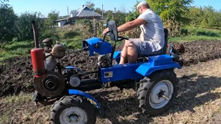 💥МОТОТРАКТОР ДЯДІ АНДРІЯ! 😎🚜 Огляд та робота саморобного тракторця!))💥