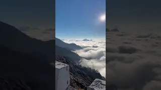 Sikkim, India ❤️ #sikkim #clouds #mountain #travel #travelmate #shorts #whatsappstatus