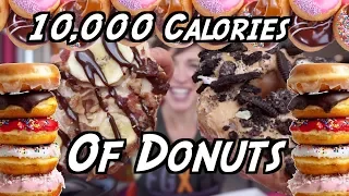 10,000 CALORIE DOMPIERRE DONUT CHALLENGE | FIT GIRL CHEAT DAY