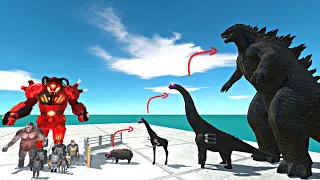 Dark Godzilla Door Challenge | Mutant Primates vs Godzilla Evolution -Animal Revolt Battle Simulator