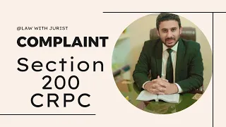 COMPLAINTS TO MAGISTRATES section 200 to 205 CRPC #law #complaint #criminal #magistrate