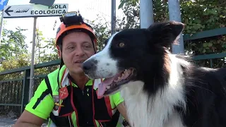 Genova, il vigile del fuoco Angelo e il cane Fly: "Insieme cerchiamo persone tra le macerie"