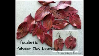 Realistic Polymer Clay Leaves
