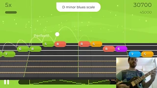 Scale: Minor Blues ( Gold Star ) - Level 4 - Yousician