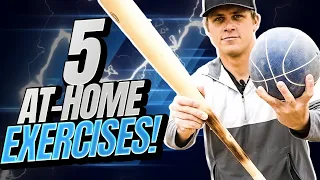 INCREASE BAT SPEED AT HOME TODAY (5 Exercises!)