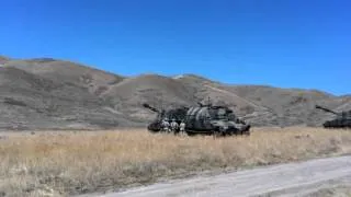 M109A6 Paladin 155mm Live Fire Training near Camp Williams, Utah