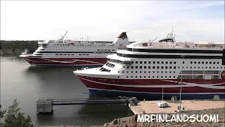 Viking Cinderella & Grace In Mariehamn 12 April 2024 Åland Viking Line