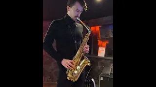 saxophone played with trumpet mouthpiece