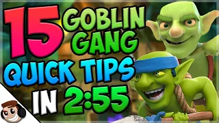 15 QUICK Tips About: Goblin Gang🗡| Clash Royale