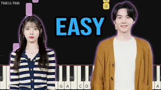 Agust D (SUGA) ft. IU - People Pt.2 | EASY Piano Tutorial by Pianella Piano