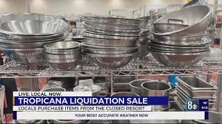 Las Vegas business owners flock to find bargains at Tropicana Hotel liquidation sale