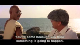 Gandhi (1982): "He's going to march to the sea and make salt."