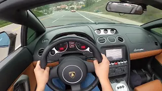 Supercharged Lamborghini Gallardo Spyder (POV TEST DRIVE)