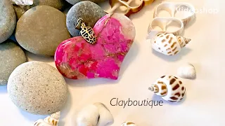 Polymer Clay Faux Pink Sediment Sea Jasper