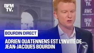 Adrien Quatennens face à Jean-Jacques Bourdin en direct