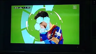 Valencia vs. Barcelona free kick Messi