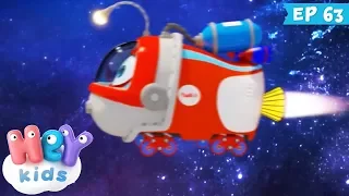 Trenulețele 🚂 Aselenizare - Desene animate cu astronauti (ep. 63) | HeyKids