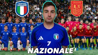 🏟️ Il mio ESORDIO nella NAZIONALE ITALIANA di CALCIO contro la SPAGNA