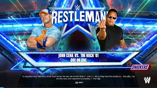 WWE 2K24: John Cena Vs The Rock | Wrestlemania 38 Match | 2K24