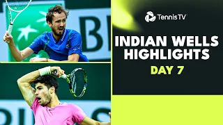 Medvedev & Zverev EPIC; Alcaraz, Sinner, Rublev all in Action | 2023 Indian Wells Day 7 Highlights