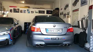 BMW E60 M5 cold start #eisenmann #bmwm5 #v10 #e60m5 #e60 #loud