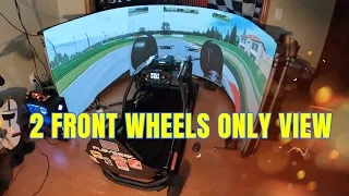 How to change cockpit view to 2 front tires only in rFactor2?