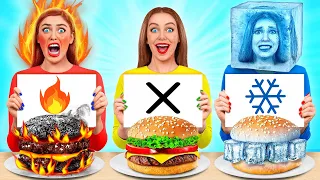 Heiß, Kalt oder Nichts Challenge | Essensschlacht von Multi DO Food Challenge