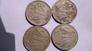 Old indian coins Rs.1 of 1976,1981,1975