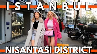 ISTANBUL TURKEY 2023 NISANTASI LUXURY DISTRICT WALKING TOUR | 4K UHD 60FPS