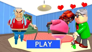 SECRET UPDATE | TEAM GRANDPA FALL IN LOVE WITH STEP GRANDMA? OBBY ROBLOX #roblox #obby