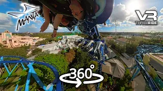 MANTA Seaworld epic VR Roller Coaster on-ride POV @ Seaworld Orlando in 360 degrees