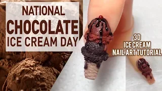 3D Ice Cream Nail Art