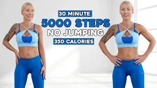 5000 STEPS IN 30 MIN AT HOME Do It Twice To get 10000 Steps Weight Loss Cardio Knee Friendly