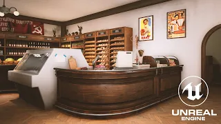 Soviet shop of the 70s. Unreal Engine 4. Game environment