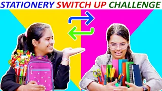 Stationary SWITCH-UP Challenge | Surprise Box l Funny Challenge l Ayu And Anu Twin Sisters