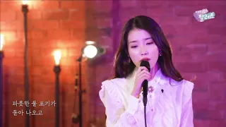 IU singing By The Stream in front of Gong Yoo Live 아이유 개여울 라이브