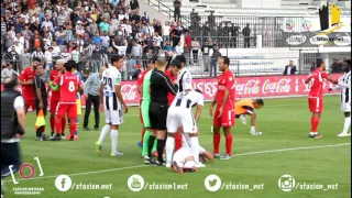 بعد الهدف الاول : اعتداء عمار الجمل علي احد لاعبين النادي الصفاقسي