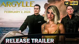 [4K HDR] ARGYLLE - Release Trailer (60FPS) Henry Cavill, Dua Lipa, John Cena | AppleTV+ 2023