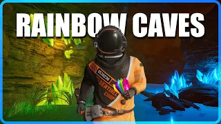 How & Why to Find The Rainbow Caves in Planet Crafter! (Hint: Quartz!)