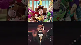 Toy Story Movies ranked with Memes #meme #edit #viral #ytshorts #toystory